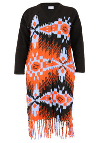 Cardigan fringing JACQUARD - multi - #2