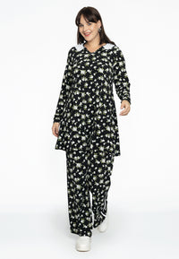 Tunic wide bottom collar ALBA - black - #2