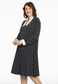 Blouse-dress DOTS - black - #1