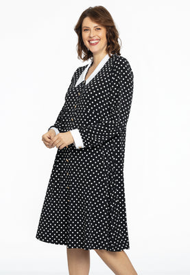 Blouse-dress DOTS - black  - #1