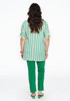 Tunic shoulder strings STRIPY - green - #3