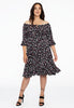 Dress wide neck BELLIS - black  - #2