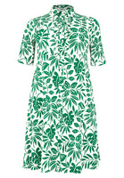 Blouse-dress ruffled MYKONOS - green - #4