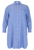 Blouse-dress SMALL STRIPE - blue - #4