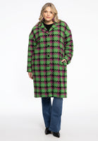 Coat boucle CHECK - green  - #5