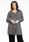Tunic V-neck Pleat BETA - black - #1