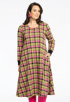 Dress zipper CHECK - green 