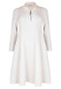 Dress Zipped Collar COZY - ecru - #4