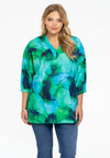 Tunic V-neck ACQUA - green