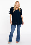 Tunic flare WAVE LACE - blue - #2