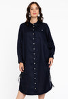 Blouse dress LINEN - blue