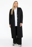 Blazer long PINSTRIPE - black  - #5