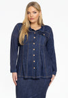 Blouse flare DENIM DOLCE - blue