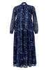 Dress ruffled DENIM MOUSSE - blue - #4