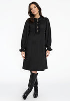 Dress ruffles PINSTRIPE - black - #2