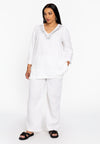 Tunic strass LINEN - white
