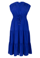 Dress long LINEN MIX - indigo - #4