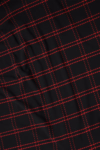 Trousers CHECK wide fit - black - #4
