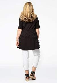 Top drawstrings COTTON STRETCH - black - #3