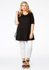 Top drawstrings COTTON STRETCH - black - #2