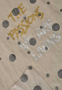 Top square LINEN - green - #5