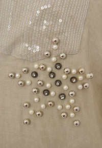 Blouse star LINEN - green - #5
