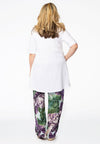 Tunic leave wide bottom COTTON - white - #3