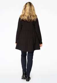 Tunic frilled ORGANIC COTTON - black - #3