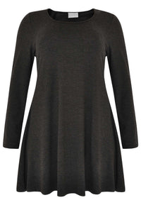 Tunic wide bottom MELEE - grey - #1