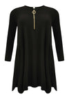 Tunic zipper neckline DOLCE - black - #4