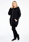 Hooded cardigan Laissez Faire - black