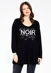 Tunic flare noir ORGANIC COTTON - black - #1