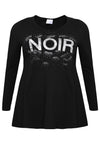 Tunic flare noir ORGANIC COTTON - black - #4