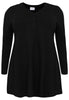 Tunic wide bottom COTTON - black  - #4