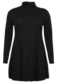 Tunic wide bottom SILVER CRUSH - black - #4