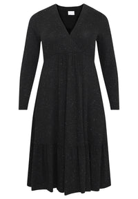 Dress with frill SILVER CRUSH - black - #4