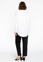 Blouse oversized LINEN - white  - #3