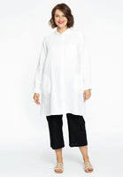 Blouse pockets LINEN - white  - #2