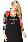 Apron Black Dress Yoek - black 