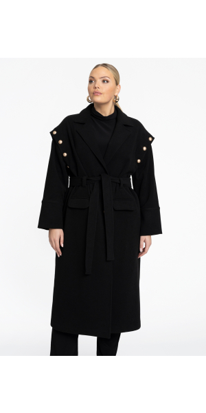 Yoek | Coat with pearls