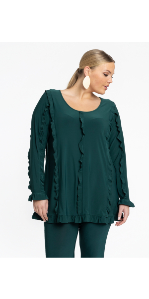 Yoek | Tunic flare ruffled DOLCE