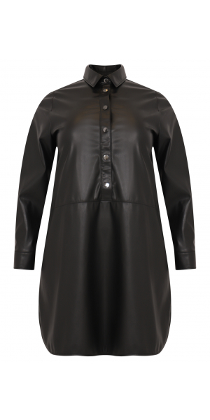 Yoek | Blouse-dress FAUX LEATHER