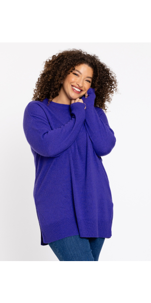 Yoek | Pullover with slits Woolmix