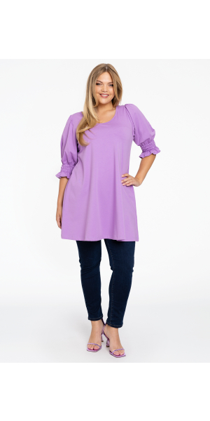 Yoek | Tunic wide bottom cuff COTTON