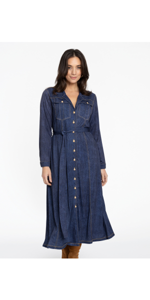 Yoek | Dress long DENIM DOLCE