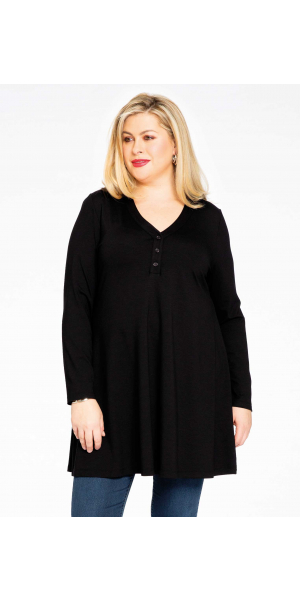 Yoek | Tunic wide bottom COTTON