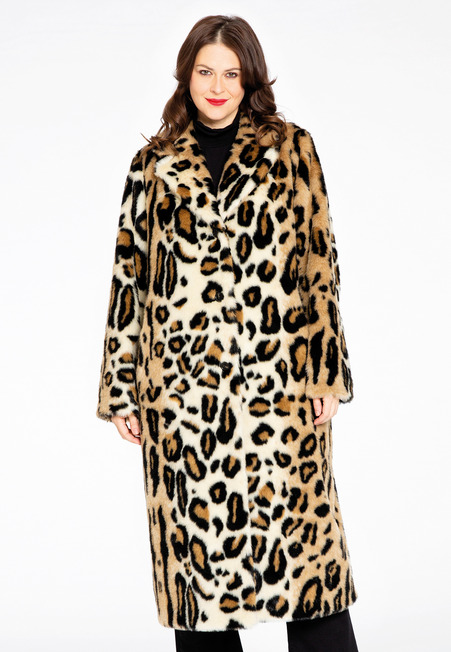 Coat faux fur LEOPARD