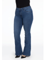 Flared jeans - black dark indigo indigo